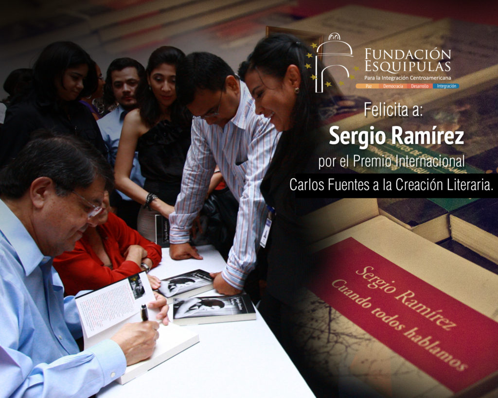 felicitacion Sergio Ramirez