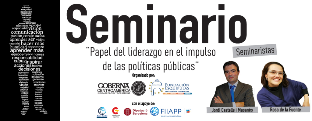 Seminario: â€œPapel del liderazgo en el impulso de las polÃ­ticas pÃºblicasâ€