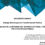 Documento marco del DiÃ¡logo #ReformaElectoralGT
