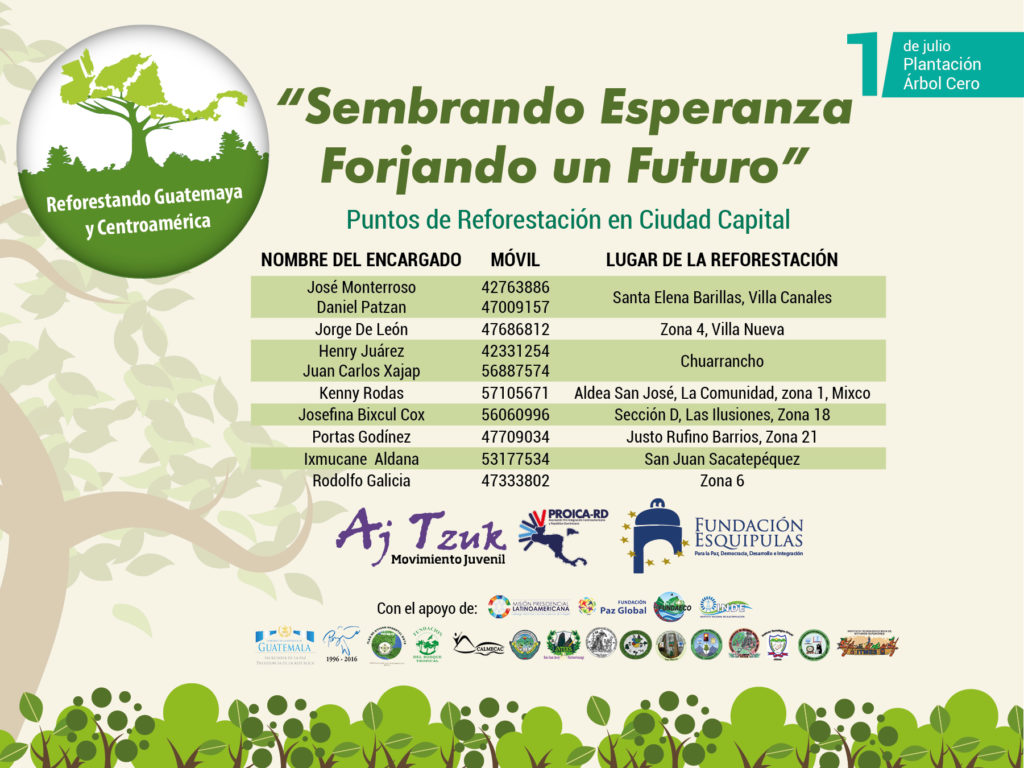 muro - FB- REFORESTANDO 2017- Puntos de reforestancion