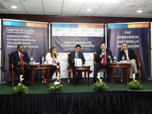 Panelistas Conversatorio Acuerdo de AsociaciÃ³n entre La UniÃ³n Europea y CentroamÃ©rica